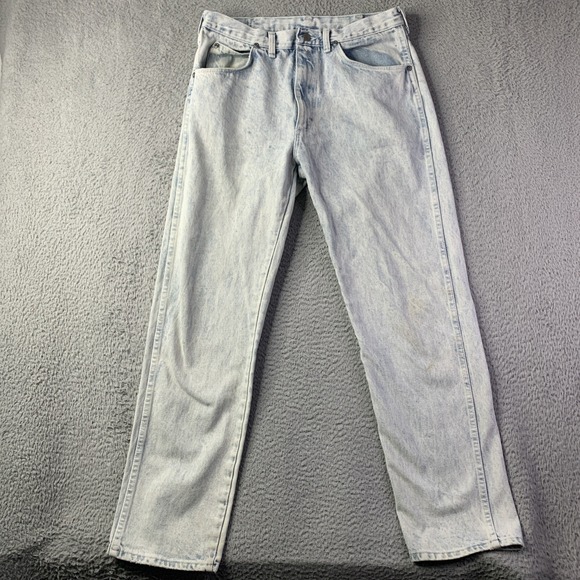 Wrangler Other - Vintage 1980s Wrangler Acid Wash Jeans Size 34x32 (32x29) Made In USA